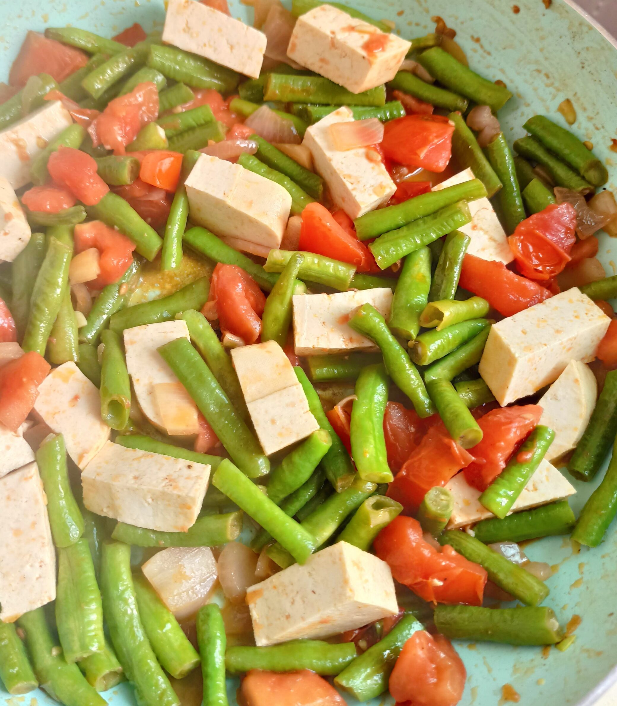 Burmese Tofu and String Beans Stir-fry